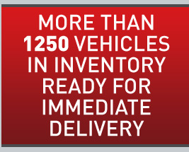 More than 1250 vehicles in inventory